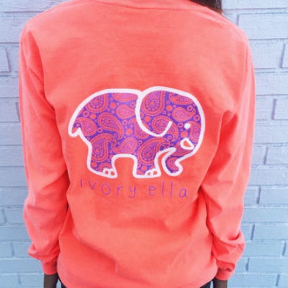 🧡💜Ivory Ella long-sleeve tee💜🧡